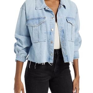 Agolde NYX Light Blue Denim Shirt Jacket
